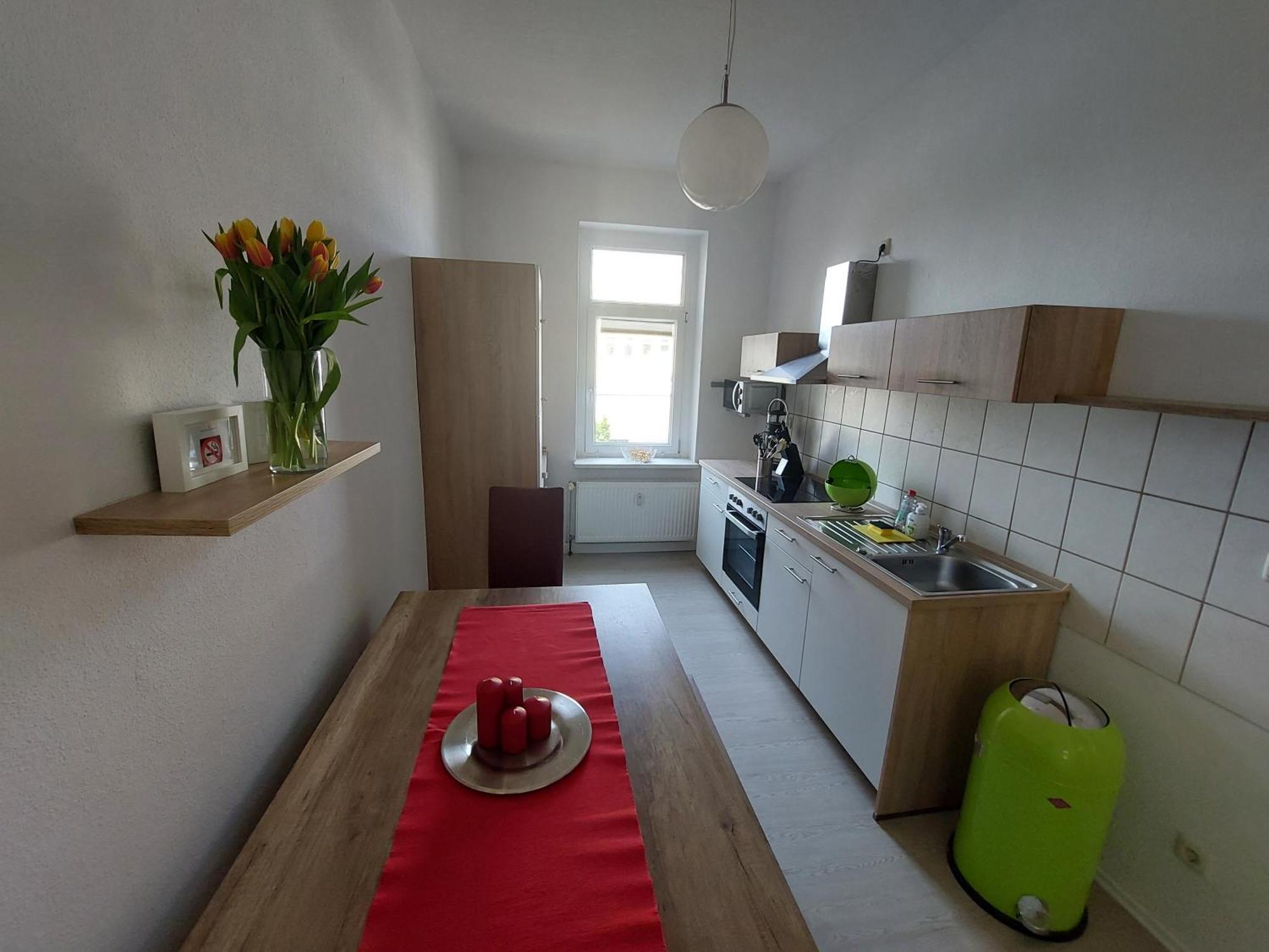 Schoene Zwei-Zimmer-Wohnung "W2" Mit 4 Einzelbetten Und Wlan In Zwenkau Bei Leipzig Im Neuseenland Szoba fotó